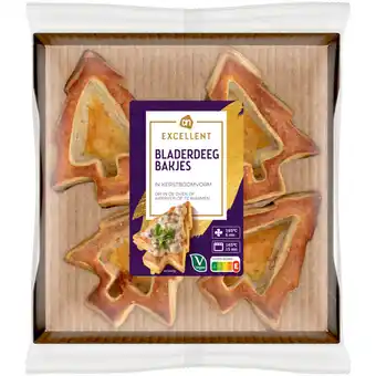 Albert Heijn AH Excellent Bladerdeegbakjes kerstboomvorm aanbieding