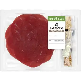 Albert Heijn AH Greenfields Carpaccio truffelmayo aanbieding