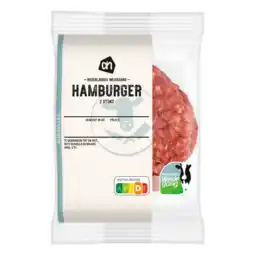 Albert Heijn AH Runder hamburger 2 stuks aanbieding