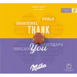 Albert Heijn Milka Thank you pralines melk créme aanbieding