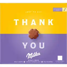 Albert Heijn Milka Thank you pralines melk créme aanbieding