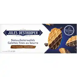 Albert Heijn Jules Destrooper Natuurboterwafels pure chocolade aanbieding
