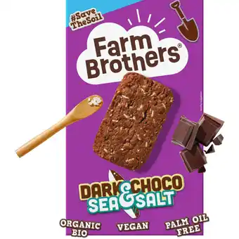 Albert Heijn Farm Brothers Bio cookies chocolate & sea salt aanbieding