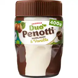 Albert Heijn Duo Penotti Hazelnoot & vanille pasta aanbieding