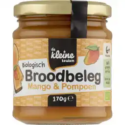 Albert Heijn De Kleine Keuken Biologisch broodbeleg mango pompoen 6m+ aanbieding