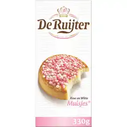 Albert Heijn De Ruijter Roze en witte muisjes aanbieding