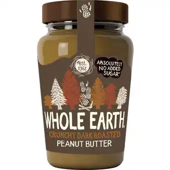 Albert Heijn Whole earth Dark roasted crunchy peanut butter aanbieding