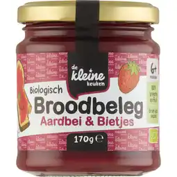 Albert Heijn De Kleine Keuken Biologisch broodbeleg aardbei & biet 6m+ aanbieding