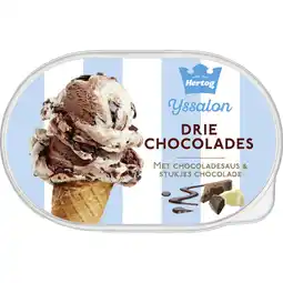 Albert Heijn Hertog Ijssalon drie chocolades aanbieding