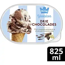 Albert Heijn Hertog Ijssalon drie chocolades aanbieding