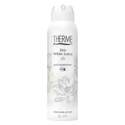 Albert Heijn Therme Zen white lotus anti-transpirant spray aanbieding