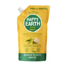 Albert Heijn Happy Earth Pure hand soap jasmine ho wood refill aanbieding