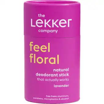 Albert Heijn The Lekker Company Feel floral lavender deodorant stick aanbieding