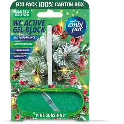Albert Heijn Ambi Pur Wc active gel-block pine sunshine aanbieding