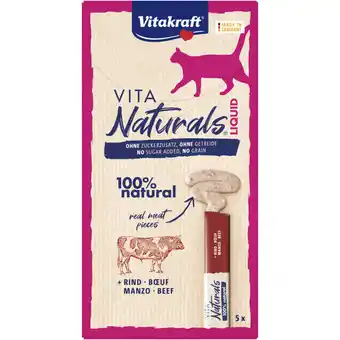 Albert Heijn Vitakraft Vita naturals liquid beef aanbieding
