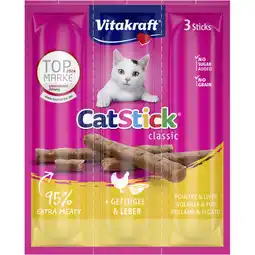 Albert Heijn Vitakraft Catsticks mini gevogelte lever aanbieding