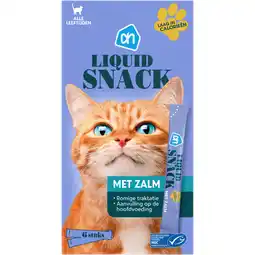 Albert Heijn AH Liquid snack met zalm aanbieding