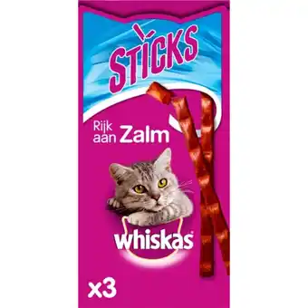 Albert Heijn Whiskas Sticks zalm kattensnacks aanbieding