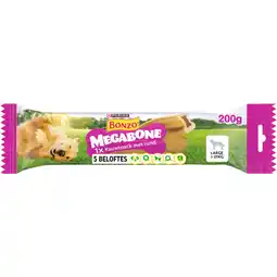 Albert Heijn Bonzo Megabone hondensnack groot met rund aanbieding