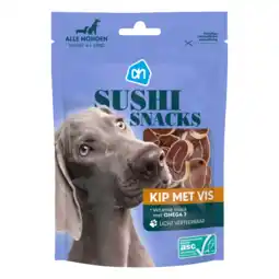 Albert Heijn AH Sushi snacks kip met vis aanbieding