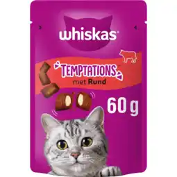 Albert Heijn Whiskas Temptations rund kattensnacks aanbieding