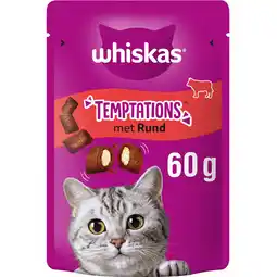 Albert Heijn Whiskas Temptations rund kattensnacks aanbieding