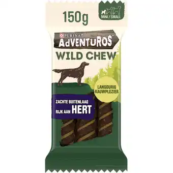 Albert Heijn Adventuros Wild chew met hert hondensnack mini aanbieding