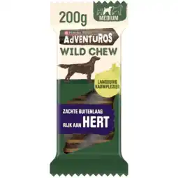 Albert Heijn Adventuros Wild chew met hert hondensnack medium aanbieding