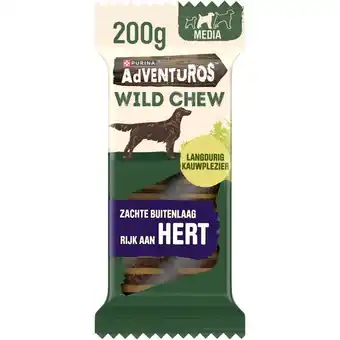 Albert Heijn Adventuros Wild chew met hert hondensnack medium aanbieding