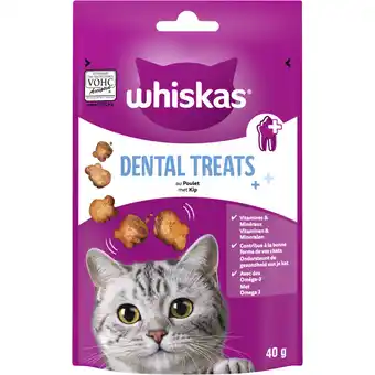 Albert Heijn Whiskas Dentabites kip kattensnacks aanbieding