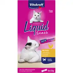 Albert Heijn Vitakraft Cat liquidsnack kip aanbieding