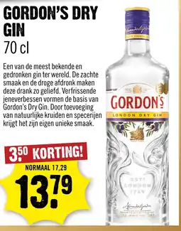Dirck 3 Gordon's dry gin aanbieding