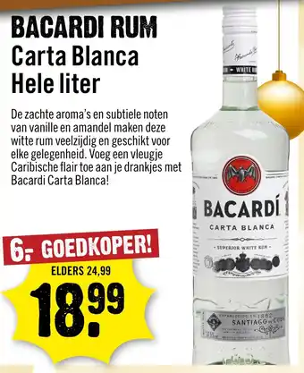 Dirck 3 Bacardi rum aanbieding