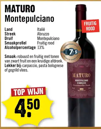 Dirck 3 Maturo Montepulciano aanbieding