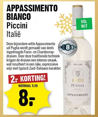 Dirck 3 Appassimento bianco aanbieding