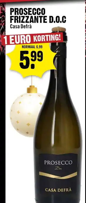 Dirck 3 Prosecco frizzante D.O.C aanbieding