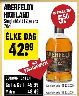 Dirck 3 Aberfeldy highland aanbieding