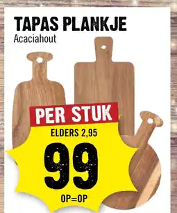 Dirck 3 Tapas plankje aanbieding