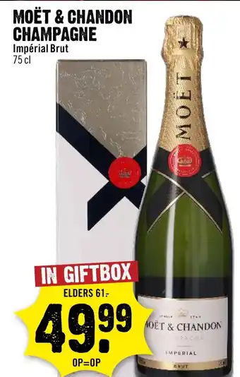 Dirck 3 Moët & Chandon champagne aanbieding