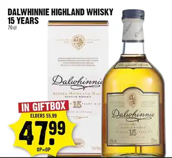 Dirck 3 Dalwhinnie highland whisky aanbieding