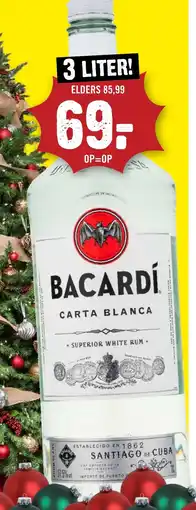 Dirck 3 Bacardí Carta Blanca aanbieding