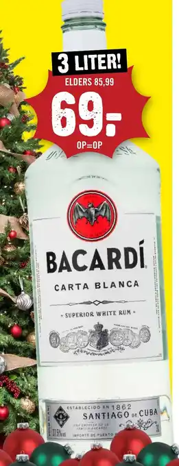 Dirck 3 Bacardí Carta Blanca aanbieding