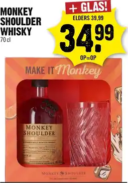 Dirck 3 Monkey shoulder whisky aanbieding