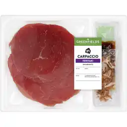 Albert Heijn AH Greenfields Carpaccio teriyaki wasabimayo aanbieding