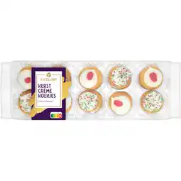 Albert Heijn AH Excellent Kerst crème koekjes vanillesmaak aanbieding