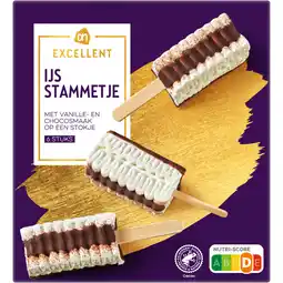 Albert Heijn AH Excellent Ijsstammetje op stokje aanbieding