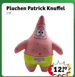 Kruidvat Pluchen Patrick Knuffel aanbieding