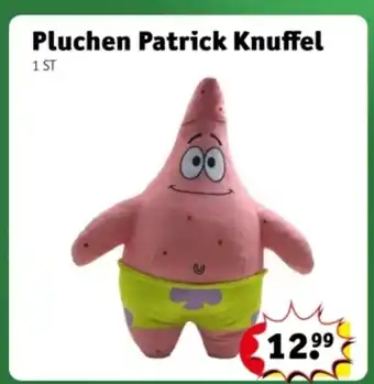 Kruidvat Pluchen Patrick Knuffel aanbieding