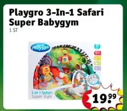 Kruidvat Playgro 3-In-1 Safari Super Babygym aanbieding