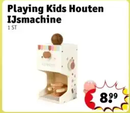 Kruidvat Playing Kids Houten IJsmachine aanbieding